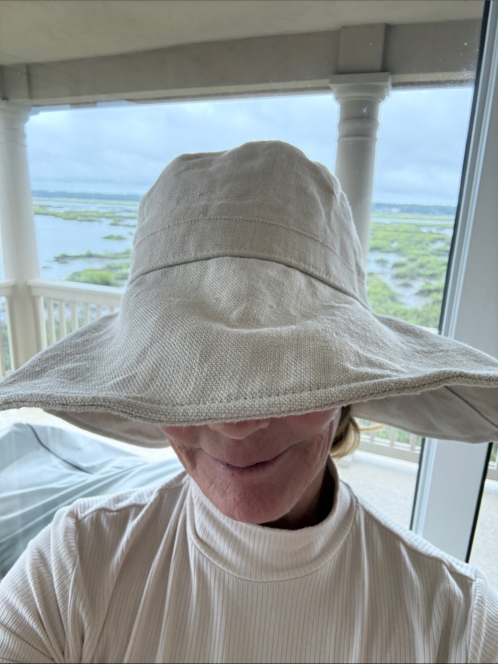 Wide Brim Sun Hat - Taupe